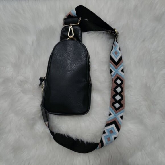 Urban Originals Anthropologie Boho Traveler Faux Leather Liberty Crossbody Bag - Picture 2 of 13